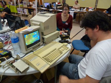 Mais surtout des machines historiques : Amiga 500 !
